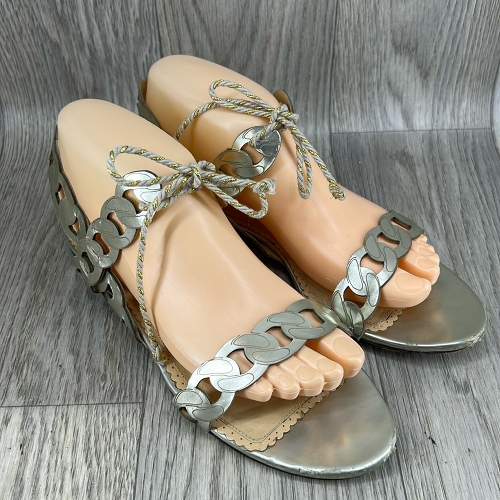 Charlotte Olympia Chain Pattern Sandals